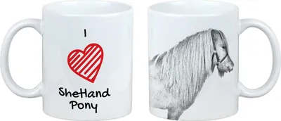 Zdjęcie produktu dla Shetlandpony - Kubek z motywem konia, uroczy kubek z grafiką, prezent z Waszym zdjęciem, marka Art-Dog