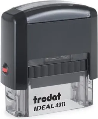 Obrázok produktu pre Pečiatka "Ideal 4911", čierna, čierny vankúšik, TRODAT P2IDEAL4911