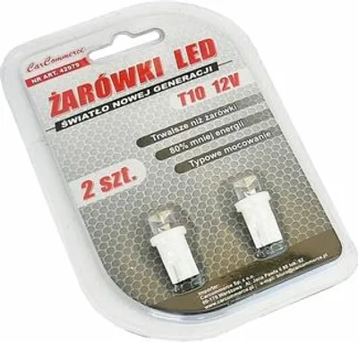 Obrázok produktu pre Biele 12V 5W LED žiarovky do auta, 2 kusy