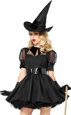 Produktbild von Hexe schwarz Kleid Karneval Faschingskostüm Damen Größe: L
