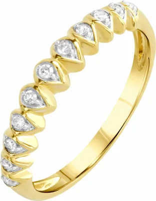 Produktbild von Diamonds by Ellen K. Ring 375/- Gold gelb 019 (60,0) Diamant weiß 316370079-2