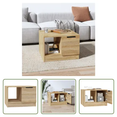 Produktbild von The Living Store Couchtisch Sonoma-Eiche 50x50x36 cm Holzwerkstoff