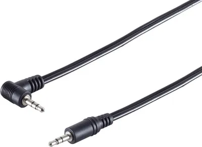 Produktbild von Winkel-Klinkenst. 3,5mm / Klinkenst. 3,5mm, 1,5m