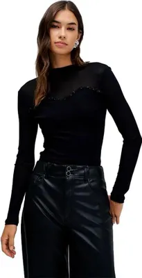 Produktbild von Salsa Jeans 21010514 Slim Fit Pullover Schwarz S Damen Schwarz S