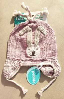 Produktbild von Babymütze Mütze "Häschen" rosa für Kinder von 6 - 12 Monaten