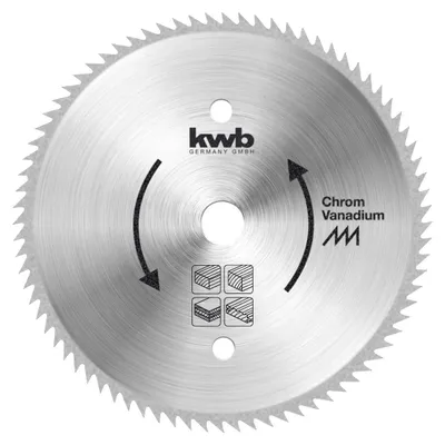 Produktbild von kwb Kreissägeblatt 210 x 30 mm, Germany, sehr feine Schnitte, Sägeblatt geeignet für Holzpaneele, Profilholz und Weichholz