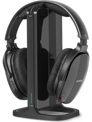 Immagine prodotto di Cuffie wireless per TV - Wireless con stazione di ricarica - Over-ear - Portata 30 m - Per TV e altri dispositivi