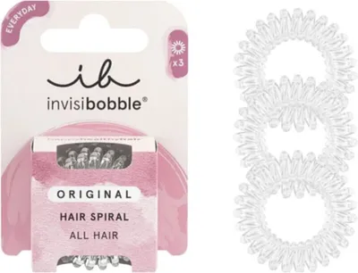 Produktbild von invisibobble Original Crystal Clear, Haarband, Transparent, Einfarbig, 3 Stück(e)