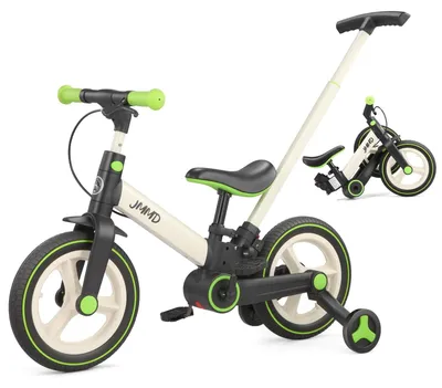 Immagine prodotto di Bicicletta senza pedali 6-in-1 per bambini piccoli, con maniglia di spinta