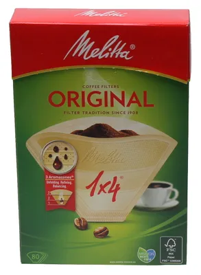 Produktbild von Melitta Original 1x4, Kegel, Einweg-Kaffeefilter, 80 Stück(e)