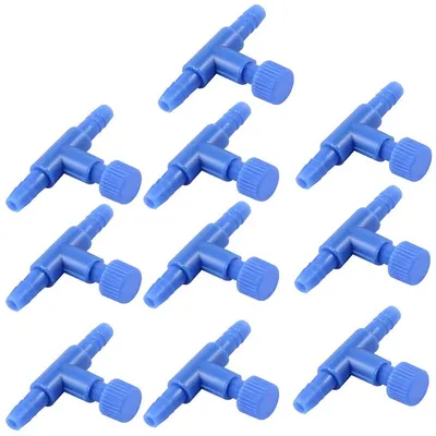 Luftregler - Wasserqualität Steuern - Zwei-Wege-Design - 10 Stück - Blau