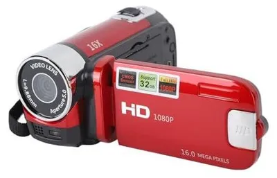 Obrázok produktu pre Prenosná videokamera, 1080P 4K, 48MP, s 16-násobným digitálnym zoomom a 2,7-palcovým TFT LCD displejom