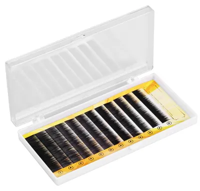 Produktbild von Gemischte schwarze falsche Augenbrauenverlängerung, gefälschter Enhancer, einzelne Augenbrauen, 5–8 mm