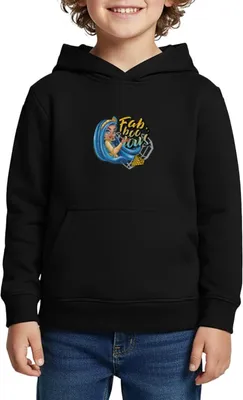 Produktbild von Spreadshirt Monster High™ Cleo De Nile Fab-Boo-Lous Kinder Premium Hoodie, 134/140 (8 Jahre), Schwarz