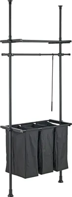 Zdjęcie produktu dla WENKO metalowy system teleskopowy Herkules Laundry w kolorze czarnym 73-120cm