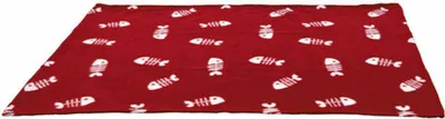 Productafbeelding van Trixie fleece deken Beany, 100 x 70 cm, bordeauxrood