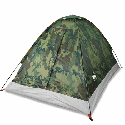 Produktbild von vidaXL Kuppelzelt 4 Personen Camouflage Wasserdicht
