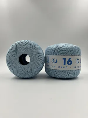 Imagen del producto de Lana de algodón, color azul claro, 50 gramos (10 ovillos)