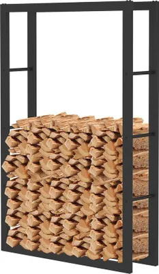 Produktbild von Holzlagerung - Design Holzregal 100x60x25 cm