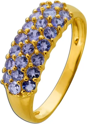 Produktbild von Tansanit Ring Gold 585 14K blaue Tansanit Edelsteine 1.6ct 20