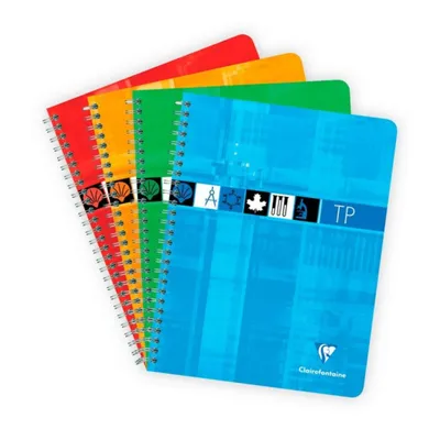Zdjęcie produktu dla Clairefontaine 8907C, Monochromatyczny, Różne kolory, 40 ark., 90 g/m², Twarda okładka