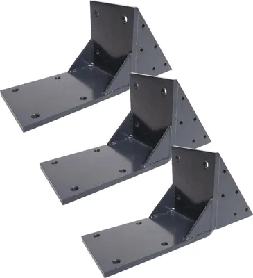 Zdjęcie produktu dla zestaw 3 adapterów krokwi do markizy kasetowej T124, adapter wspornika krokwi ~ antracyt