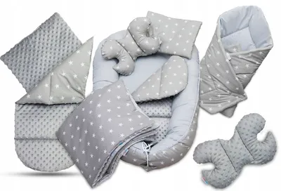 Produktbild von Babynestchen Set - 7 Teilig - Sternchen - 014501