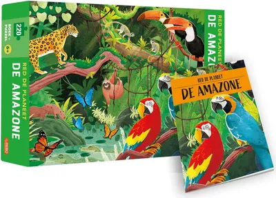 Immagine prodotto di Libro e puzzle: L'Amazzonia