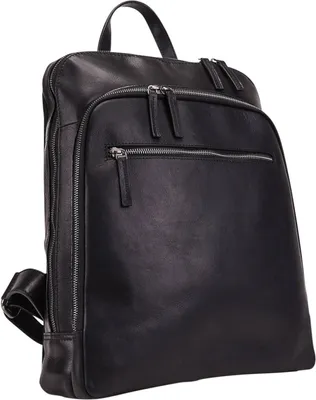 Produktbild von Leonhard Heyden Roma Rucksack mit Laptopfach 40 cm Farbe: Schwarz