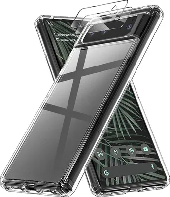 Image de Google Pixel 6 Coque En Silicone, Dos Transparent, 6,40" 2X Verre Trempé