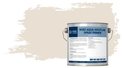 Productafbeelding van Wixx Aqua Houtlak Spray Primer - RAL 9001 | Crèmewit - 20L