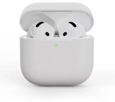 Immagine prodotto di Custodia protettiva in silicone per AirPods 3, compatibile con Apple AirPods 3, colore bianco