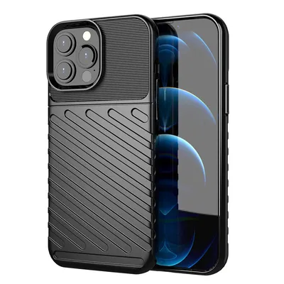 Produktbild von Robuste Thunder Hülle für iPhone 13 Pro Max - Schwarz KP13262