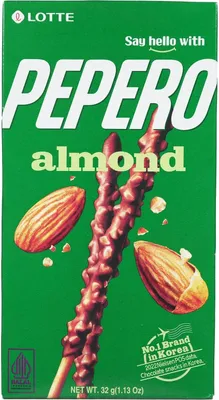 Produktbild von Lotte Pepero Almond Sticks 32g