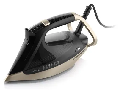 Zdjęcie produktu dla Eta SuperSteam II, Żelazko parowe, Płyta ceramiczna, 3 m, 200 g/min, Czarny, Złoto, 60 g/min