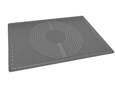 Produktbild von Silikon-Nudelbrett 50 x 70 cm, Küchenmatte, grau, BRUNBESTE BB-3158