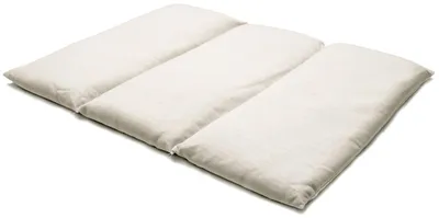 Produktbild von GIRAFFENLAND Traubenkernkissen groß 40x30cm - 3-Kammer - schneeweiß - Wärmekissen - Körnerkissen