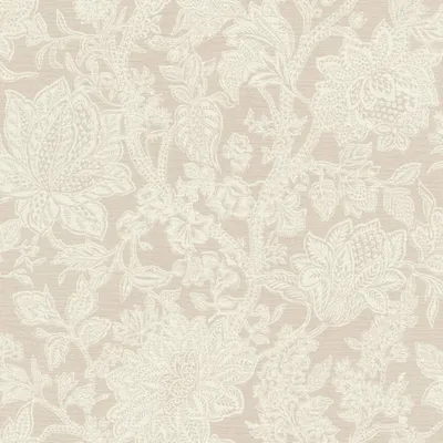 Produktbild von Rasch Vliestapete Blumenranken - Florale Vinyl-Tapete in Weiß Beige für ein natü