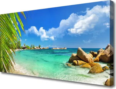 Produktbild von Tulup Leinwand-Bilder 100x50 Wandbild Canvas Kunstdruck Meer Landschaft