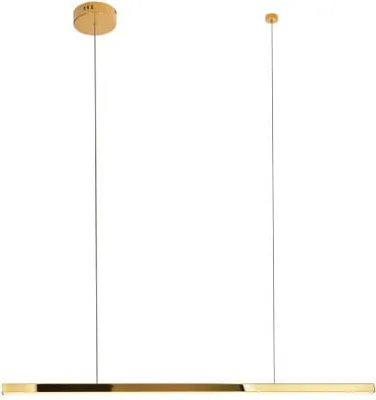 Productafbeelding van LED-kandelaar TRIO, goudkleurig, 12W, warm wit licht, 733lm, metaal, afmetingen: 150x100x3,6 cm, IP20, Maxlight