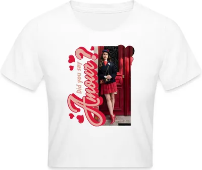 Produktbild von Spreadshirt Emily In Paris Did You Say Amour Crop Top, XS, Weiß
