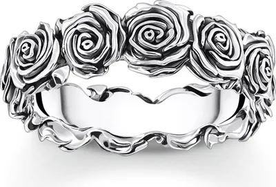 Produktbild von Thomas Sabo Midnight Rose TR2488-637-21 Ring, Ringgröße:58