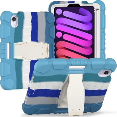 Produktbild von Tasche für iPad Mini 6 8.3" mit Ständer und Stylushalter Blau
