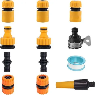 Immagine prodotto di Set di tubi da giardino con raccordi rapidi, 6 pezzi, universale