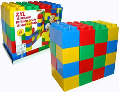 Produktbild von WADER Bausteine Bausteinblock XXL 24 Stück 12M+