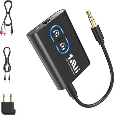 Produktbild von Bluetooth 5.3 Adapter - 2-in-1 Sender & Empfänger mit aptX für geringe Verzögerung