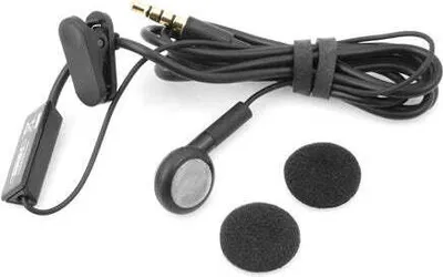Produktbild von System-S Einohr Mono Headset Kopfhörer mit Fernbedienung für Smartphone Handy Tablet PC schwarz