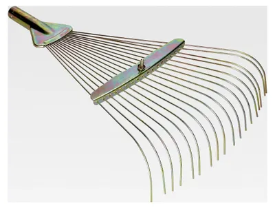 Produktbild von Verzinkter Laubrechen mit verstellbarer Breite 210–470 mm und 18 Zinken
