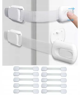 Produktbild von Remikon Kindersicherung für Möbel 10er Set Weiß