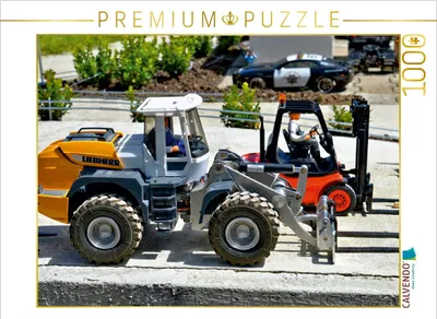 Produktbild von CALVENDO Puzzle Radlader und Stapler | 1000 Teile Lege-Größe 64x48cm Foto-Puzzle für glückliche Stunden